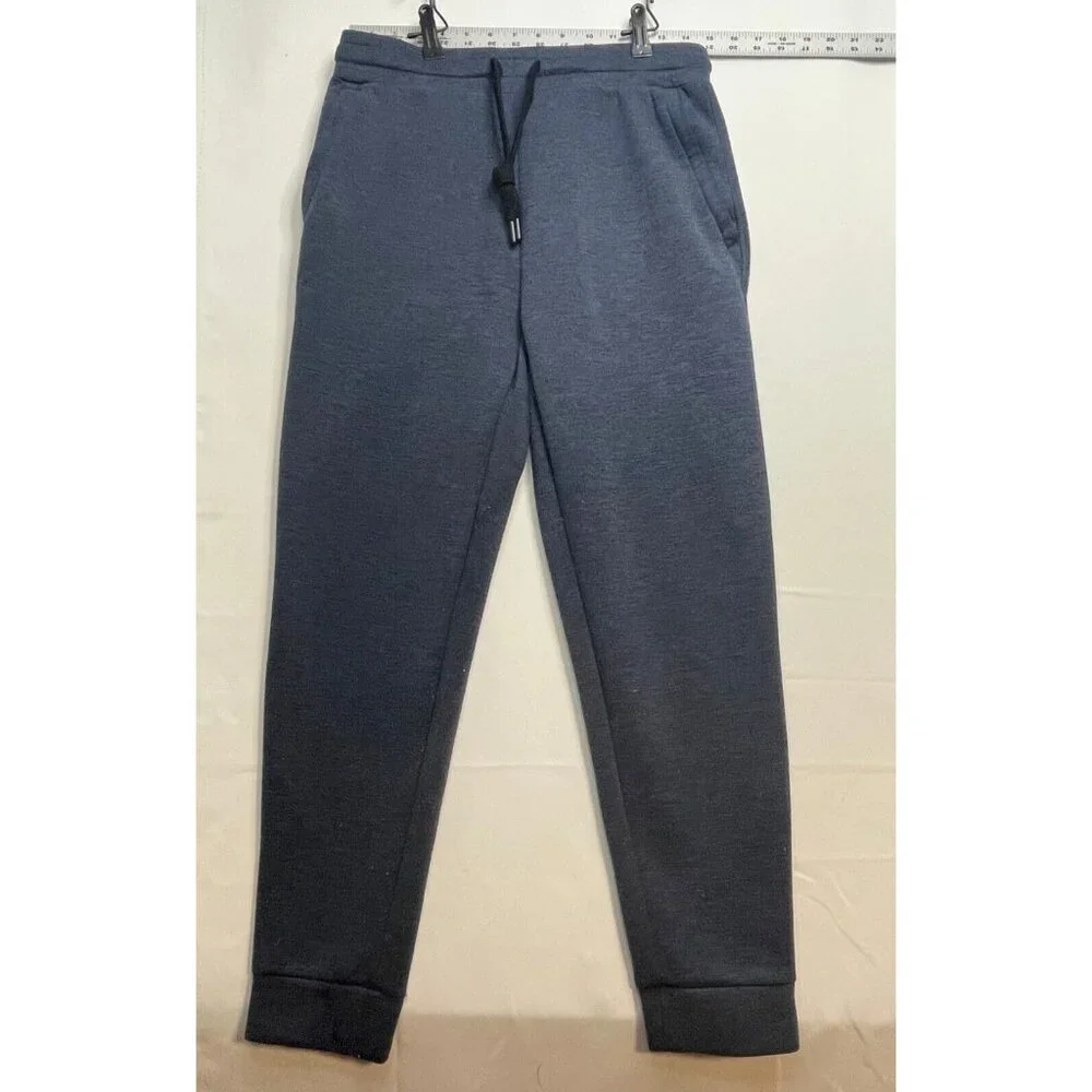 32 Degrees sweatpants adult small 28 x 30 jogger drawstrings cuffed blue work
